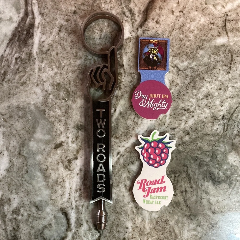 Two Roads Brewery Metal Tap Handle